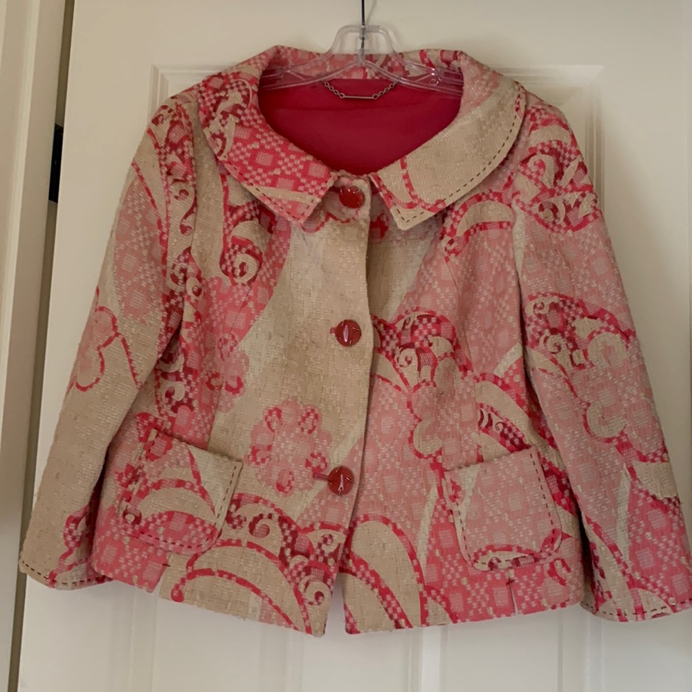 Elie  Tahari vintage crop blazer